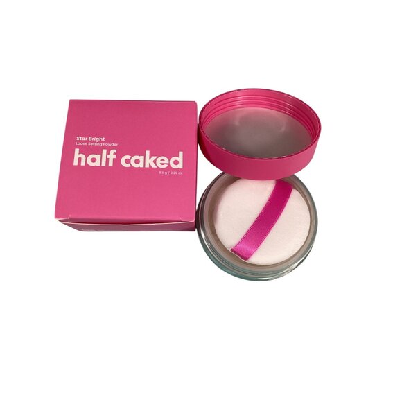 Half Caked Star Bright Translucent Finish Loose Setting Powder 8.5g Makeup New - Picture 2 of 9